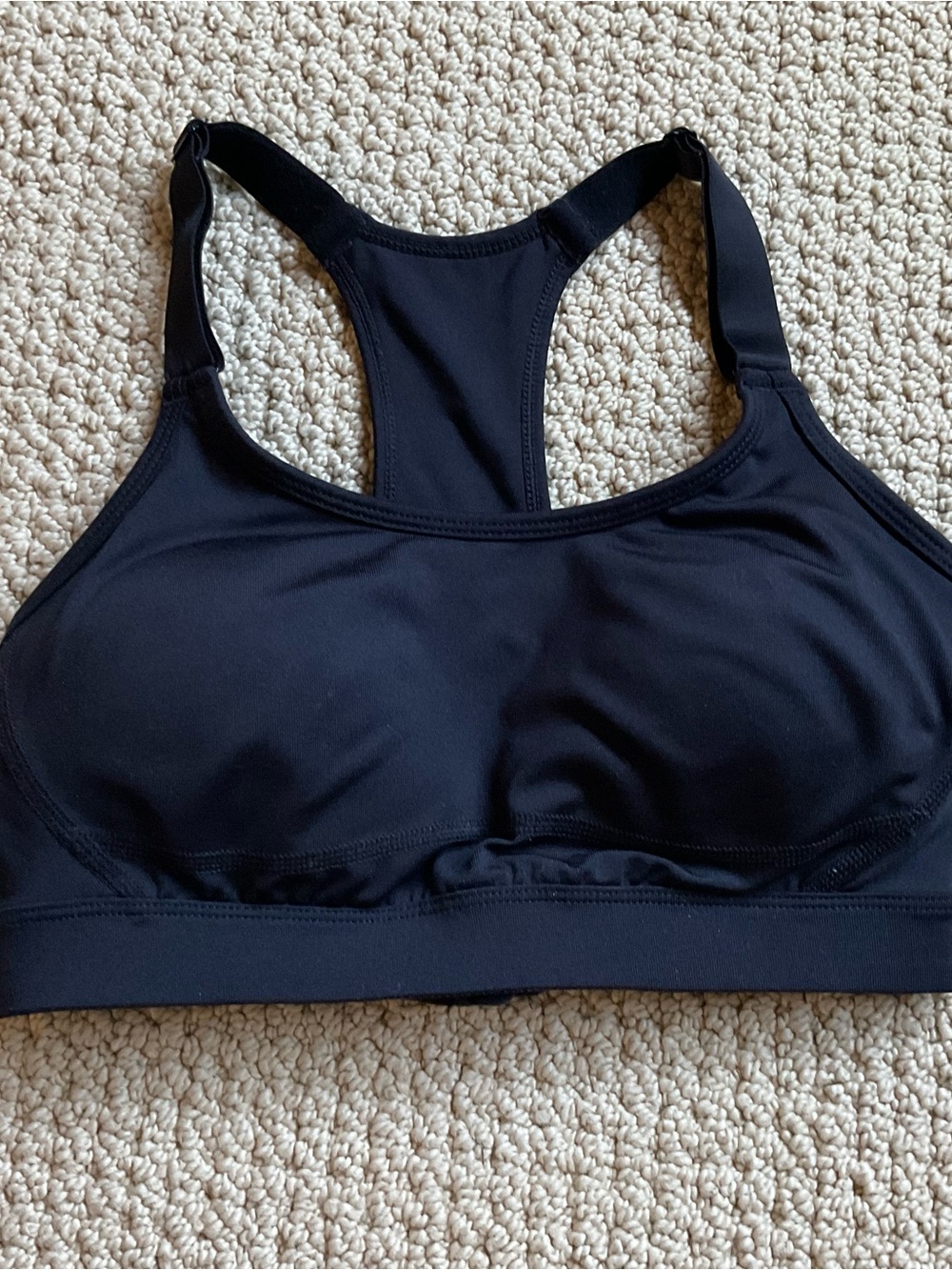 Black Racerback Sports Bra